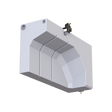 2013-2025 Promaster 34 Gallon Wheel Well Water Tank (Drivers Side) (10-3019)-Water Tank-S&B Tanks-Dirty Diesel Customs