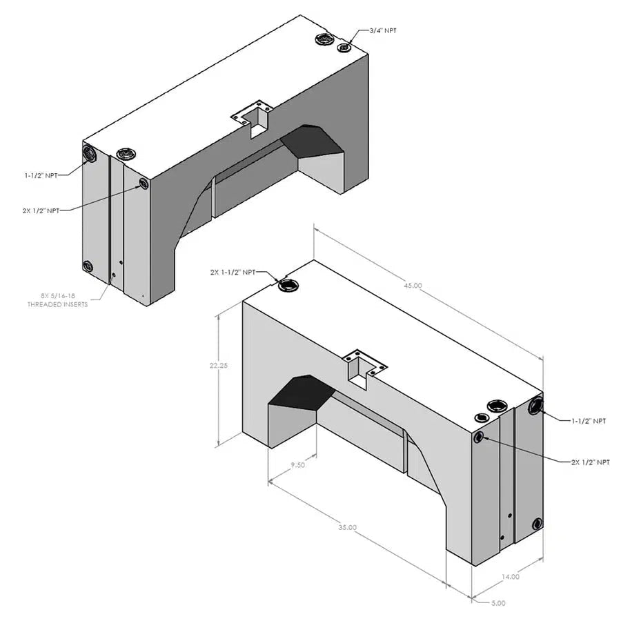 2013-2025 Promaster S&B 39 Gallon Wheel Well Water Tank (Both Sides) (10-3018)-Water Tank-S&B Tanks-Dirty Diesel Customs
