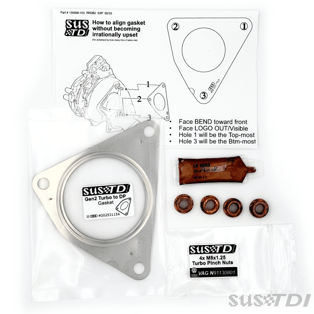 2013+ 3.0L TDI Tear-Free Downpipe / DPF Install Kit (GEN-VW-20-20-Q7)-Downpipe-Nat Performance LTD-Dirty Diesel Customs