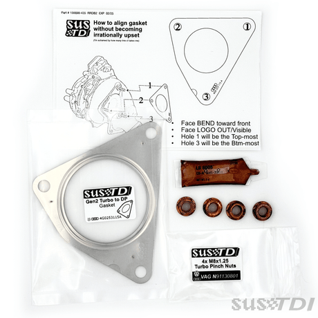 2013+ 3.0L TDI Tear-Free Downpipe / DPF Install Kit (GEN-VW-20-20-Q7)-Downpipe-Nat Performance LTD-Dirty Diesel Customs