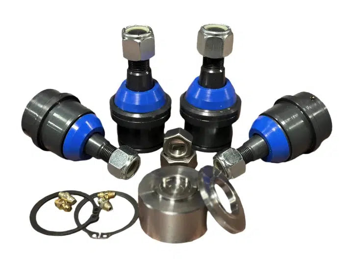 2013.5-2024 Cummins Upper & Lower Ball Joint Kit (4) (6821-7460A-KIT)-Ball Joints-EMF Rod Ends & Steering Components-Dirty Diesel Customs