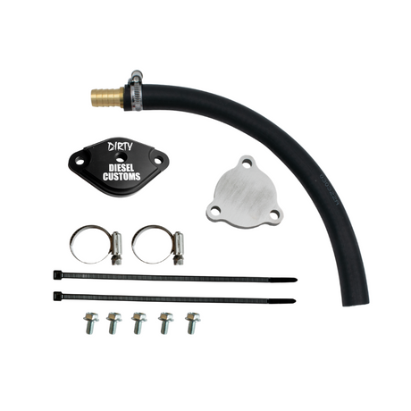 2014-2019 Jeep Ecodiesel DIRTY EGR Delete Kit (030-EGR-A067)-EGR Delete-Dirty Diesel Customs-030-EGR-A067-BLK-Dirty Diesel Customs