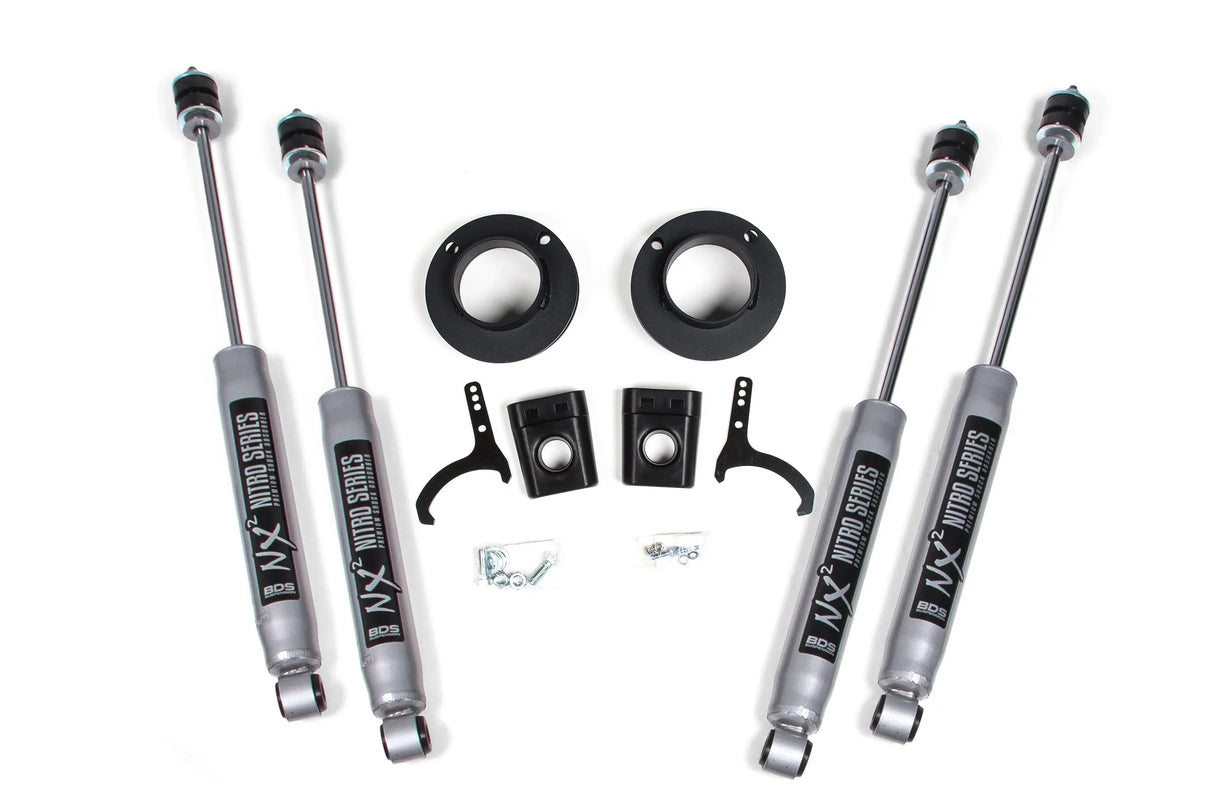 2014-2024 Cummins 2" Front Leveling Kit w/ AirRide (BDS1635H)-Leveling Kit-BDS-Dirty Diesel Customs