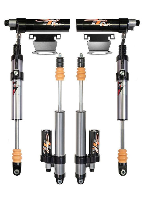 2014-2024 Cummins E-Venture Front Shocks w/ 3.25" Lift (AP-DEV25SPKG-F-19-D)-Shocks-Carli Suspension-Dirty Diesel Customs