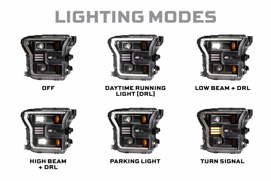 2015-2020 F150 XB Hybrid LED Headlights (LF550.2)