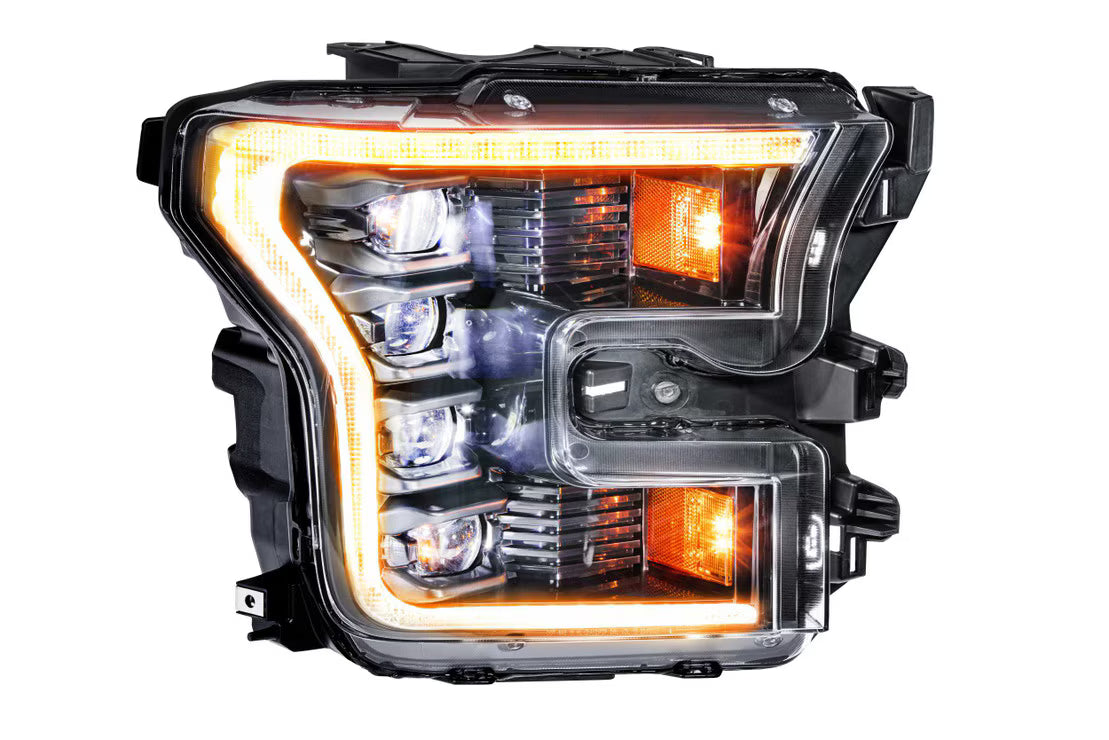 2015-2020 F150 XB LED Amber DRL Headlights (LF502-A.2-ASM)