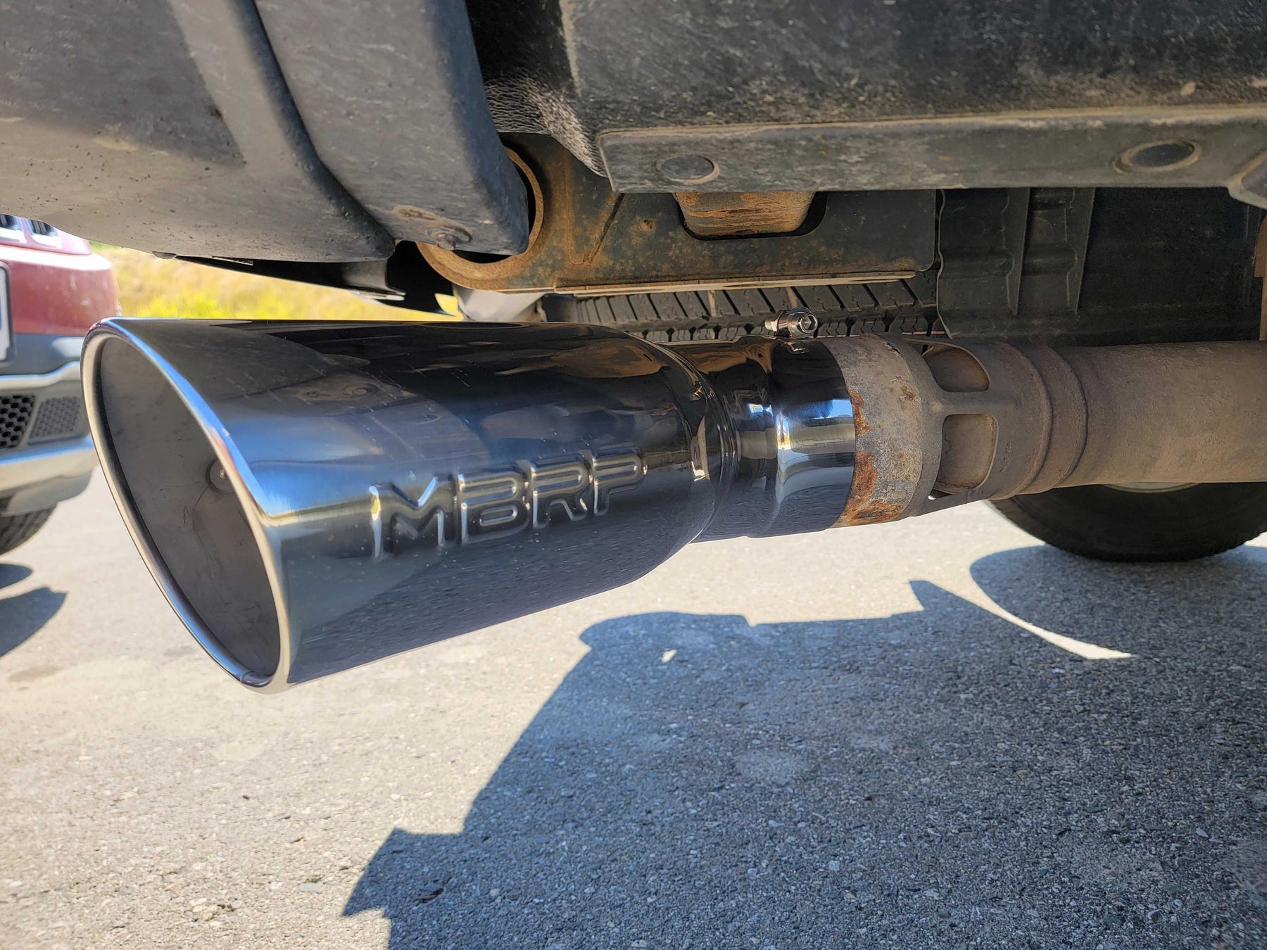 2015-2022 Duramax 6" Rolled Angle Cut Exhaust Tip (T5154)-Exhaust Tips-MBRP-Dirty Diesel Customs