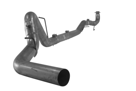 2015.5-2016 Duramax 4" Downpipe Back Exhaust - No Muffler (FLO 871NM)-Downpipe Back Exhaust System-Flo-Pro-431019-Dirty Diesel Customs