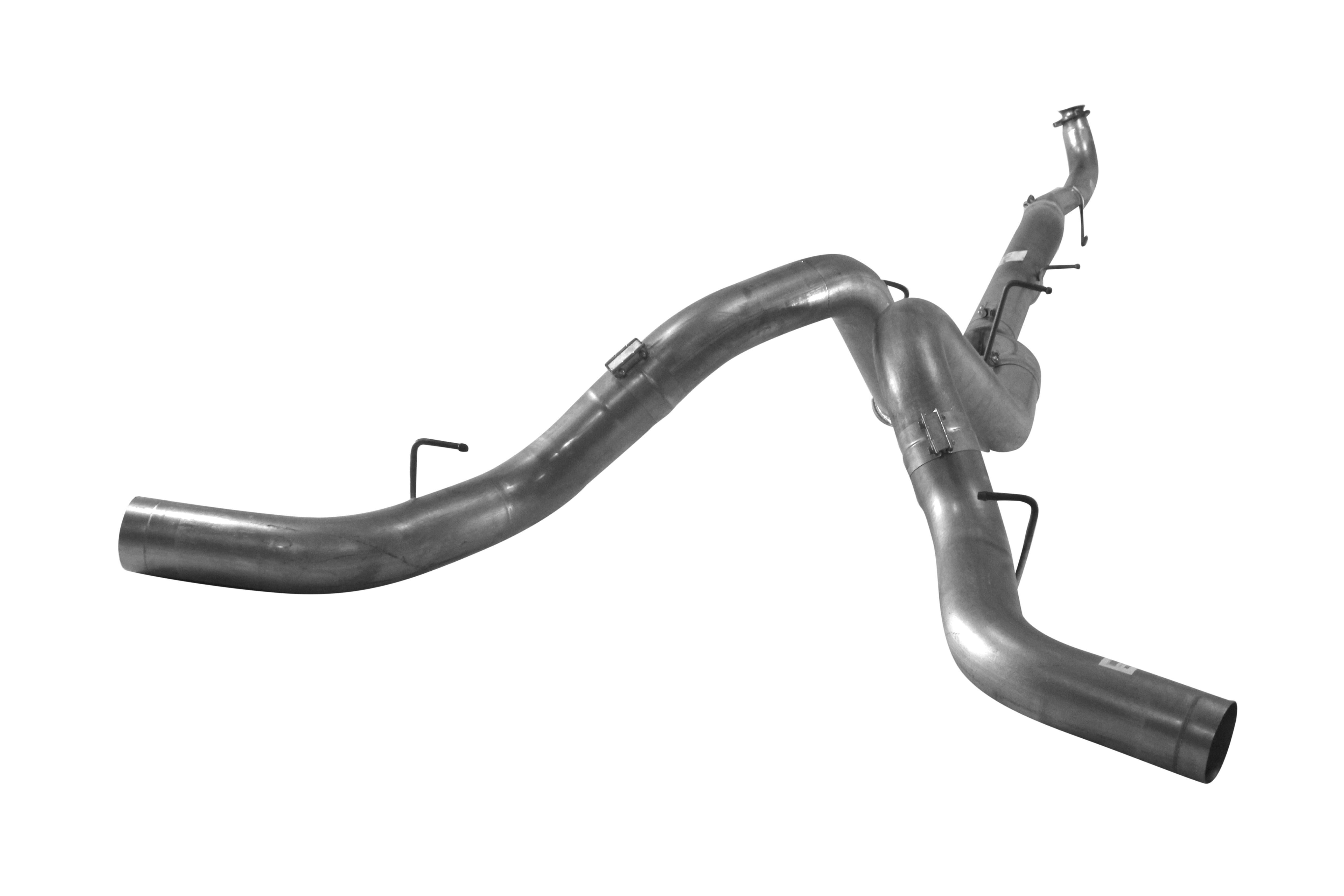 2015.5-2016 Duramax 5" Downpipe Back Dual Exhaust - No Muffler (FLO 771)-Downpipe Back Exhaust System-Flo-Pro-FLO-771-Dirty Diesel Customs