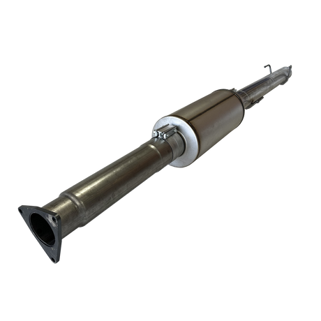 2016-2019 Nissan Cummins DPF Race Pipe w/ Muffler (FLO-879M)-Delete Pipe-Flo-Pro-Dirty Diesel Customs
