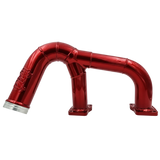 2017-2019 Duramax 3" High Flow Intake Y-Bridge Double Rainbow (L5P-INT-A024)-Intake Elbows-Dirty Diesel Customs-L5P-INT-A024-0132-RED-Dirty Diesel Customs
