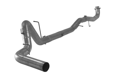2017-2019 Duramax 4" Downpipe Back Exhaust - No Muffler (FLO-880NM)-Downpipe Back Exhaust System-Flo-Pro-431022-Dirty Diesel Customs