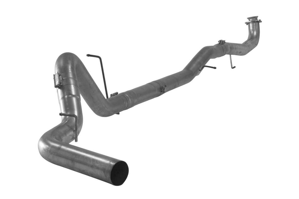2017-2019 Duramax 4" Downpipe Back Exhaust - No Muffler (FLO-880NM)-Downpipe Back Exhaust System-Flo-Pro-432022-Dirty Diesel Customs