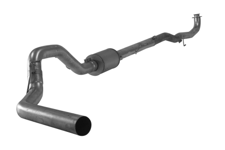 2017-2019 Duramax C&C 4" Downpipe Back Exhaust w/ Muffler (FLO-887)-Downpipe Back Exhaust System-Flo-Pro-431024-Dirty Diesel Customs