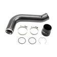 2017-2019 Duramax Passenger Side 3.5" Intercooler Piping (WCF100530)-Intercooler Piping-Wehrli Custom Fabrication-WCF100530-GRY-Dirty Diesel Customs