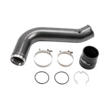 2017-2019 Duramax Passenger Side 3.5" Intercooler Piping (WCF100530)-Intercooler Piping-Wehrli Custom Fabrication-WCF100530-GRY-Dirty Diesel Customs