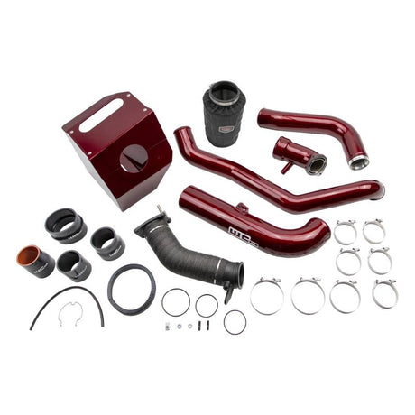2017-2019 Duramax Stage 3 High Flow Intake Bundle Kit (WCF100403)-Intake Kit-Wehrli Custom Fabrication-WCF100403-RED-Dirty Diesel Customs