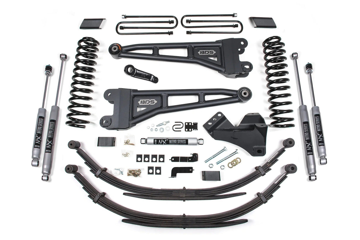 2017-2019 Powerstroke 4" Radius Arm Lift Kit (BDS1520H)-Lift Kit-BDS-Dirty Diesel Customs