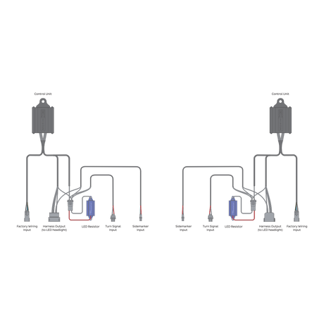 2017-2019 Powerstroke LED Conversion Harness (H129)-Lighting Harness-Morimoto-Dirty Diesel Customs