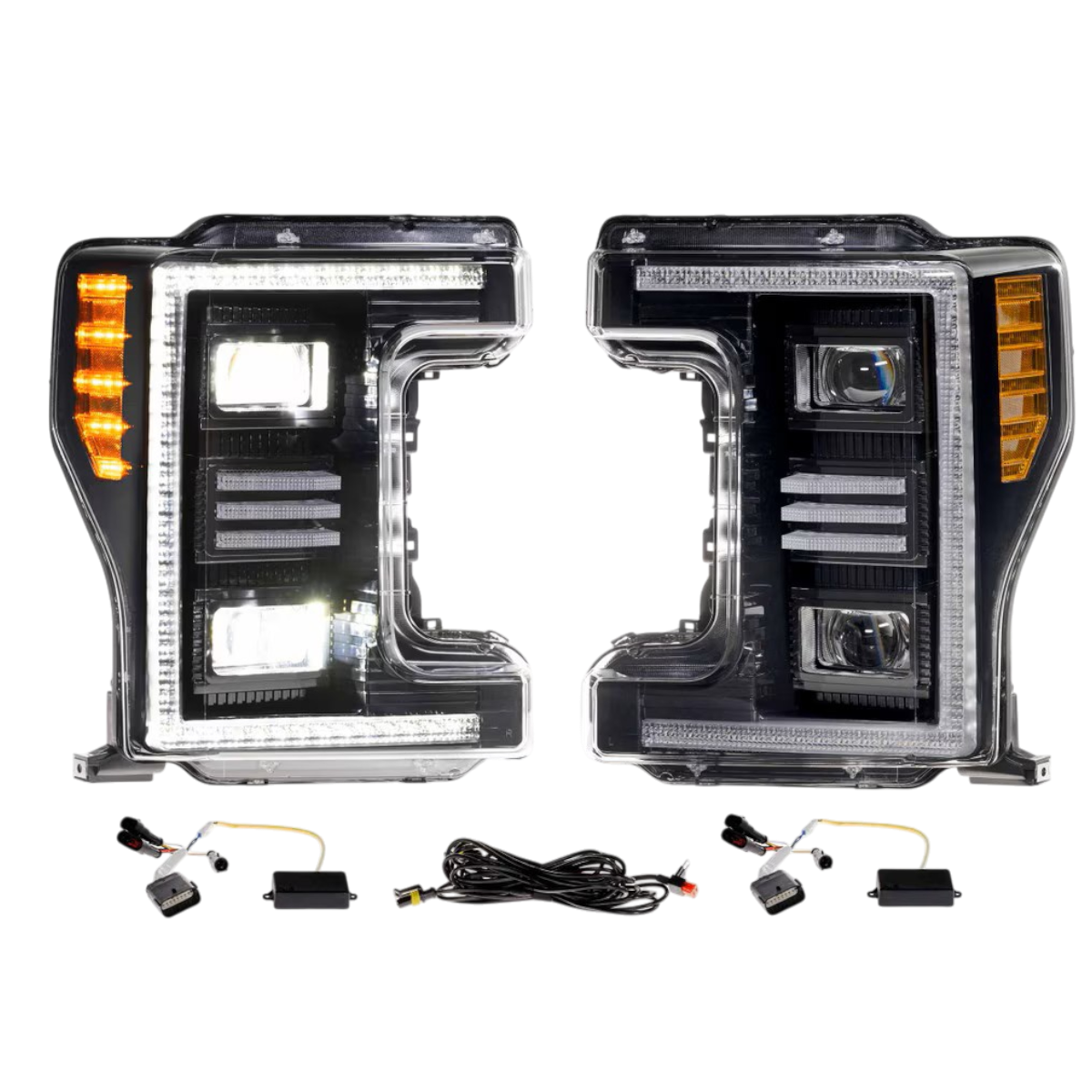 2017-2019 Powerstroke XB Hybrid LED Headlights (LF554.2)-Headlights-Morimoto-Dirty Diesel Customs