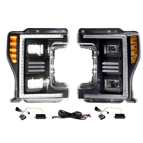 2017-2019 Powerstroke XB Hybrid LED Headlights (LF554.2)-Headlights-Morimoto-Dirty Diesel Customs