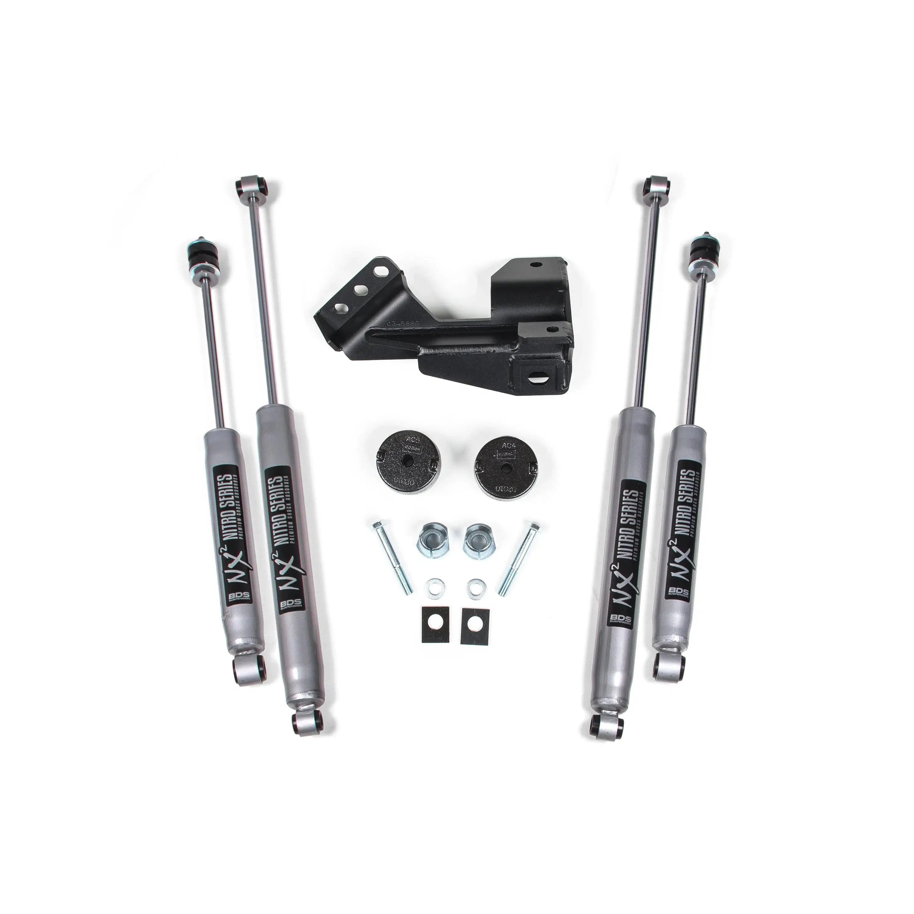 2017-2022 Powerstroke 2" Coil Spacer Leveling Kit (BDS1519H)-Leveling Kit-BDS-Dirty Diesel Customs