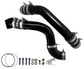 2017-2022 Powerstroke 3" Charge Tube Set w/ Throttle Valve Replacement (PFP1722KTR)-Intercooler Piping-Pusher-PFP1722KTR_K-Dirty Diesel Customs