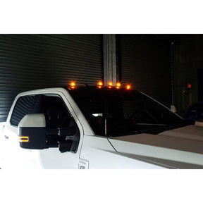 2017-2022 Powerstroke Amber LED w/ Smoked Lens Cab Lights Set (264343BK)-Cab Lights-RECON Lights-264343BK-Dirty Diesel Customs