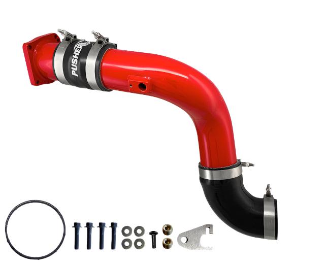 2017-2022 Powerstroke HD 3" Cold Side Charge Tube w/ Throttle Valve Replacement (PFP17XXBTR)-Intercooler Piping-Pusher-Dirty Diesel Customs