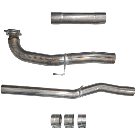 2017-2023 Duramax 4" SS CAT & DPF Delete Pipe - No Muffler (DDC-3GM17)-Delete Pipe-Dirty Diesel Customs-Dirty Diesel Customs
