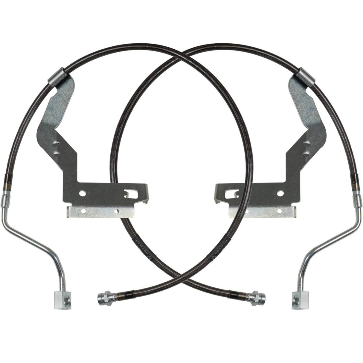 2017-2023 Powerstroke Front Braided Brake Lines w/ 2.5-3.5" Lift (CS-FORDBBL-LVL-17-F)-Brake Lines-Carli Suspension-Dirty Diesel Customs