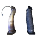 2017-2024 Duramax 3.5" Downpipe (WCF100129)-Downpipe-Wehrli Custom Fabrication-Dirty Diesel Customs