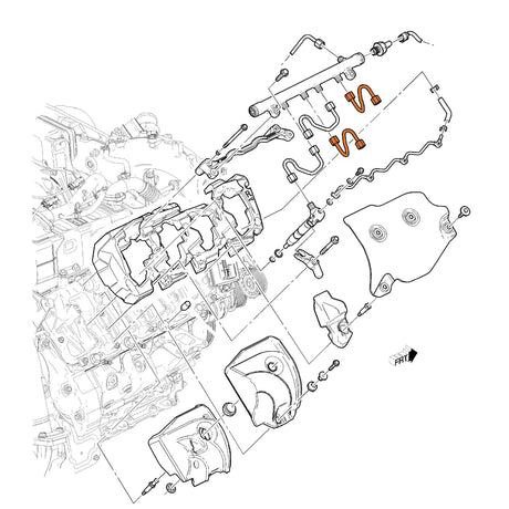 2017-2024 Duramax Injector Feed Line Cylinder 1-3-6-8 (12685924)-Injector Lines-Merchant Auto-Dirty Diesel Customs