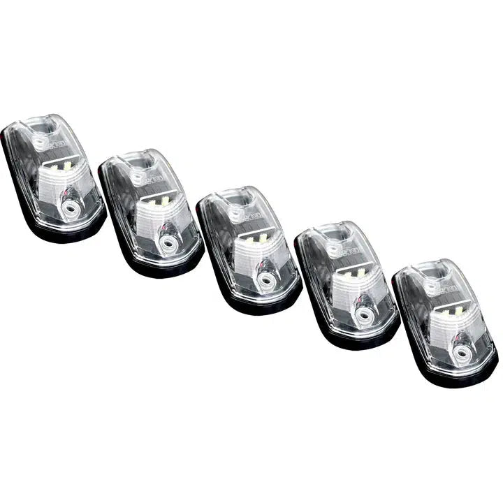 2017-2024 Powerstroke Cab Roof Light Set 2-Way Front & Rear Facing Ultra High-Power LED's Multiple Lens & Colors (5 Pack) (264342XXXXXX)-Marker Lights-RECON Lights-Dirty Diesel Customs