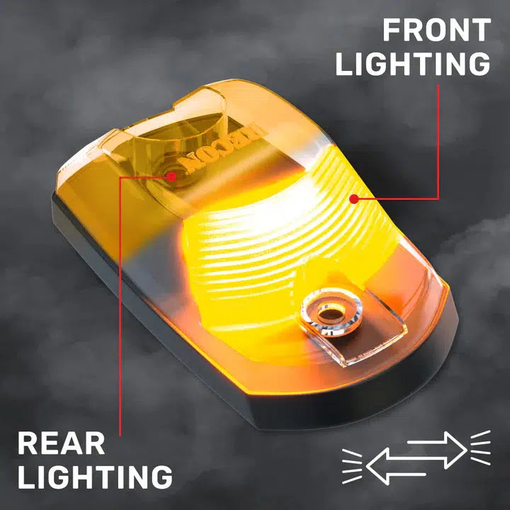 2017-2024 Powerstroke Cab Roof Light Set 2-Way Front & Rear Facing Ultra High-Power LED's Multiple Lens & Colors (Single) (264342XXXXXX)-Marker Lights-RECON Lights-Dirty Diesel Customs
