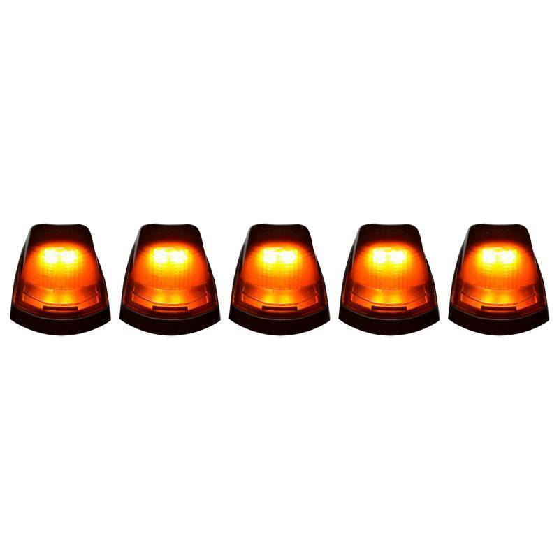 2017-2024 Powerstroke Non-OEM Amber LED w/ Smoked Lens Cab Lights Set (264342BK)-Cab Lights-RECON Lights-Dirty Diesel Customs