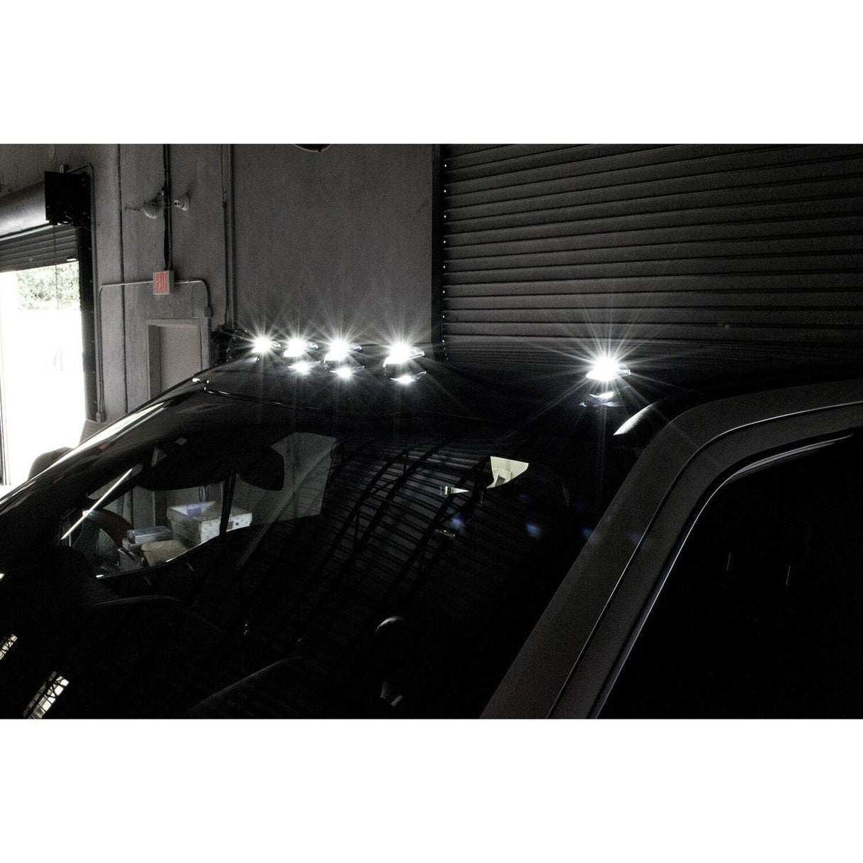 2017-2024 Powerstroke Non-OEM White LED w/ Smoked Lens Cab Lights Set (264342WHBK)-Cab Lights-RECON Lights-Dirty Diesel Customs