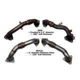 2017-2025 Duramax Billet Exhaust Manifold w/ 2" Up-Pipe (WCF100226)-Exhaust Manifold-Wehrli Custom Fabrication-Dirty Diesel Customs