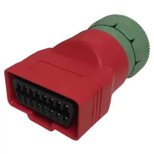 2017+ Cummins Green Male to OBDII Female Adapter (SAE-J1939-G)-Adapters-EFI Live-Dirty Diesel Customs