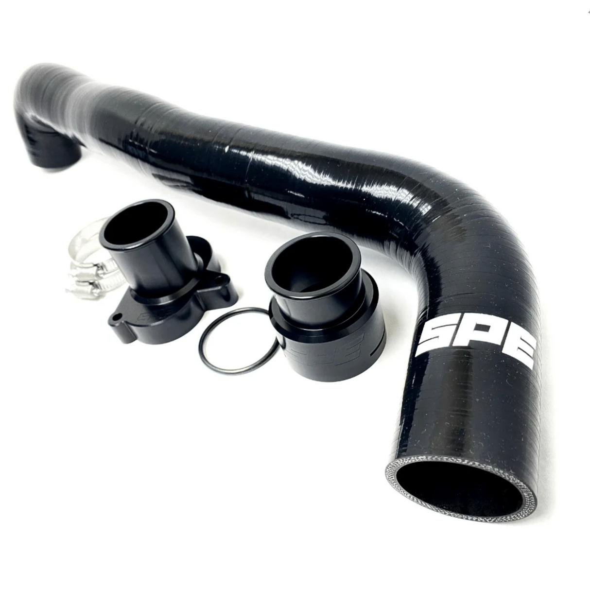 2017+ Powerstroke Upper/ Lower Radiator and Thermostat Bundle-Coolant Hose Kit-SPE Motorsport-Dirty Diesel Customs