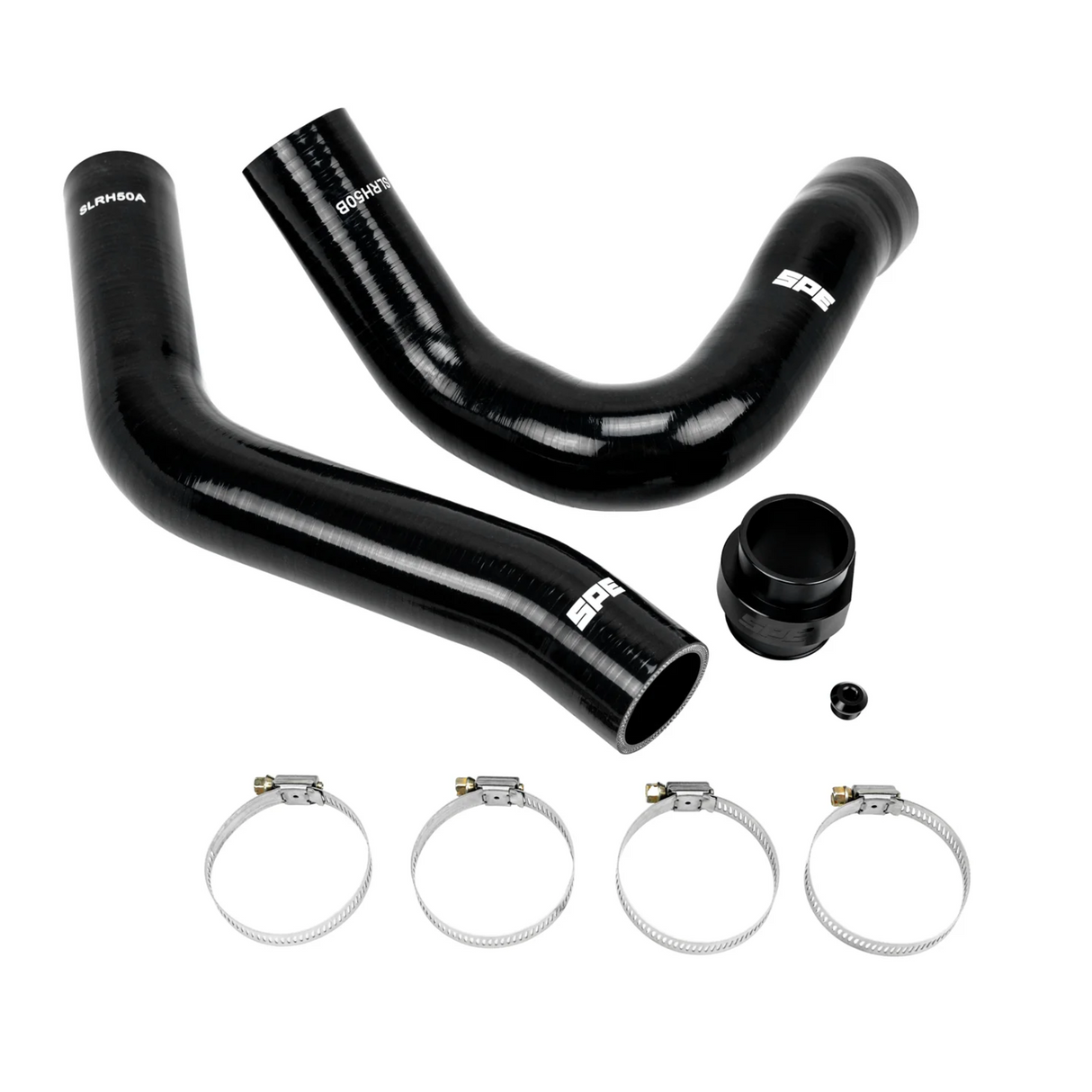 2017+ Powerstroke Upper/ Lower Radiator and Thermostat Bundle-Coolant Hose Kit-SPE Motorsport-Dirty Diesel Customs