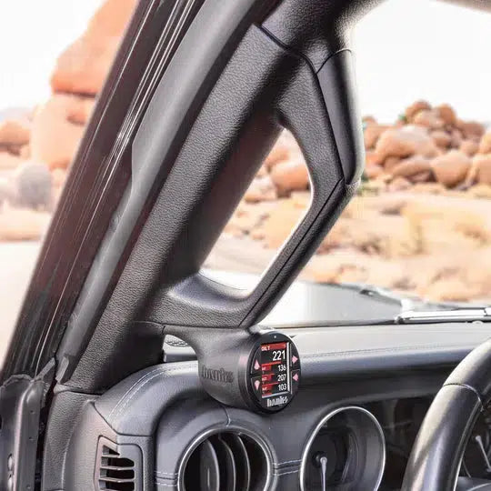 2018-2023 Jeep iDash Stealth Pod Mount (Lower Grab Handle) (63377)-Gauge Pod-Banks Power-Dirty Diesel Customs