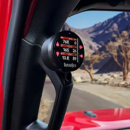 2018-2023 Jeep iDash Stealth Pod Mount (Uppler Grab Handle) (63371)-Gauge Pod-Banks Power-Dirty Diesel Customs