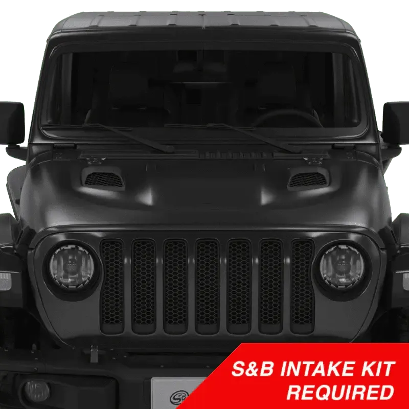 2018-2024 Jeep S&B Cold Air Intake Scoop (AS-1014)-Cold Air Intake Scoops-S&B Filters-Dirty Diesel Customs