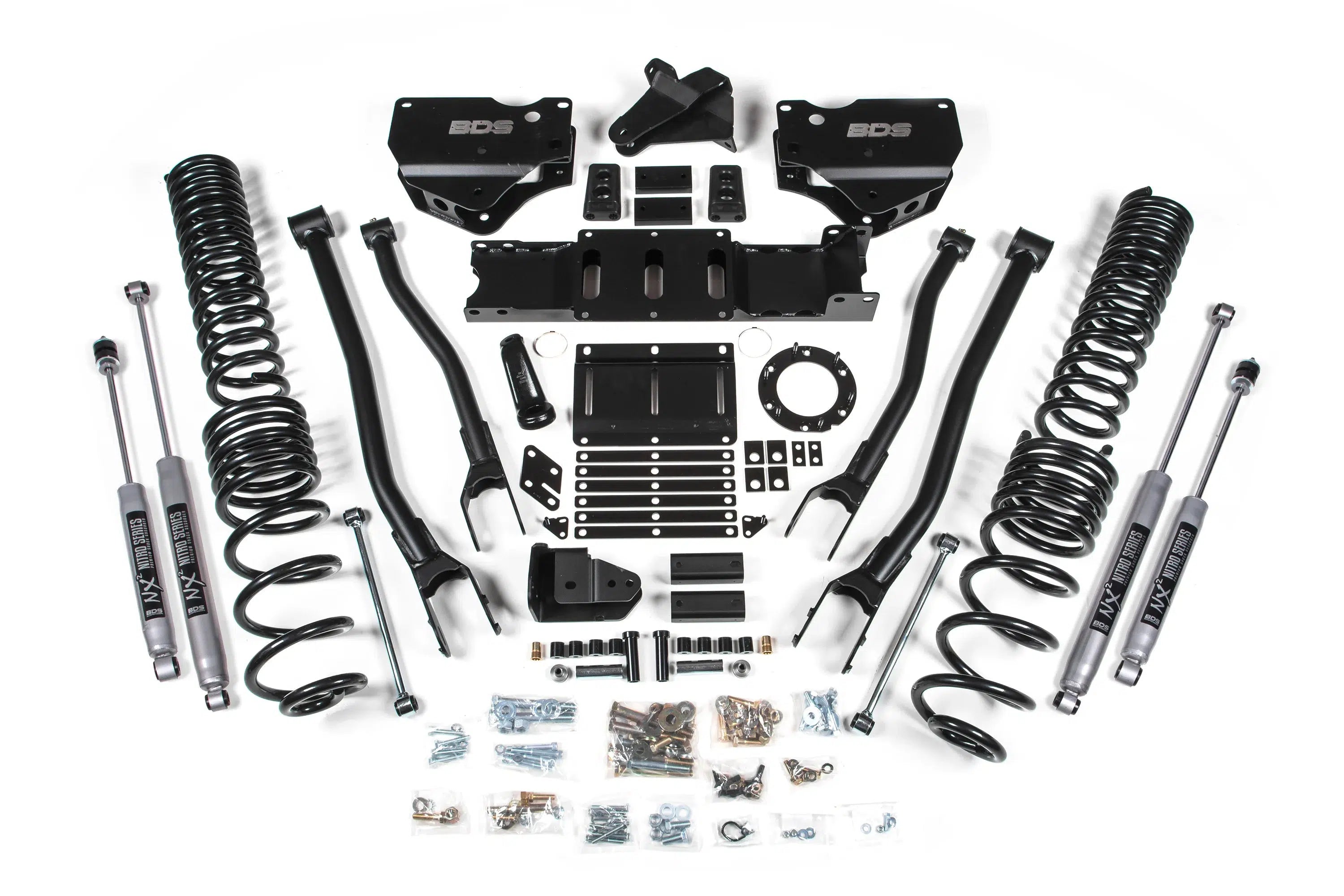 2019-2024 Cummins 2500 4WD 6" 4-Link Lift Kit (BDS1688H)-Lift Kit-BDS-Dirty Diesel Customs