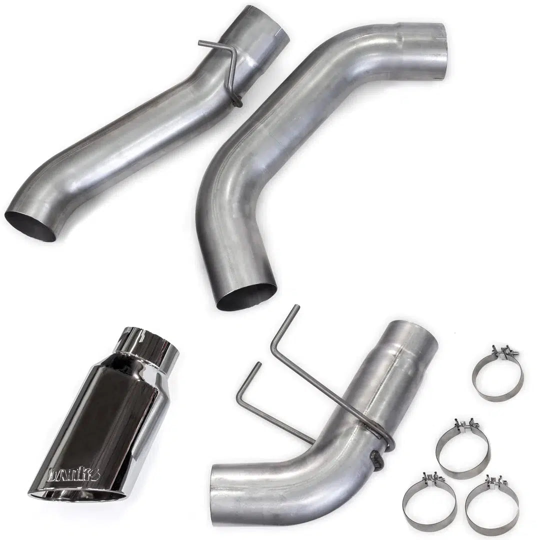 2019-2024 Cummins 5" SS DPF Back Monster Exhaust System - No Muffler (49798)-Filter Back Exhaust System-Banks Power-Dirty Diesel Customs