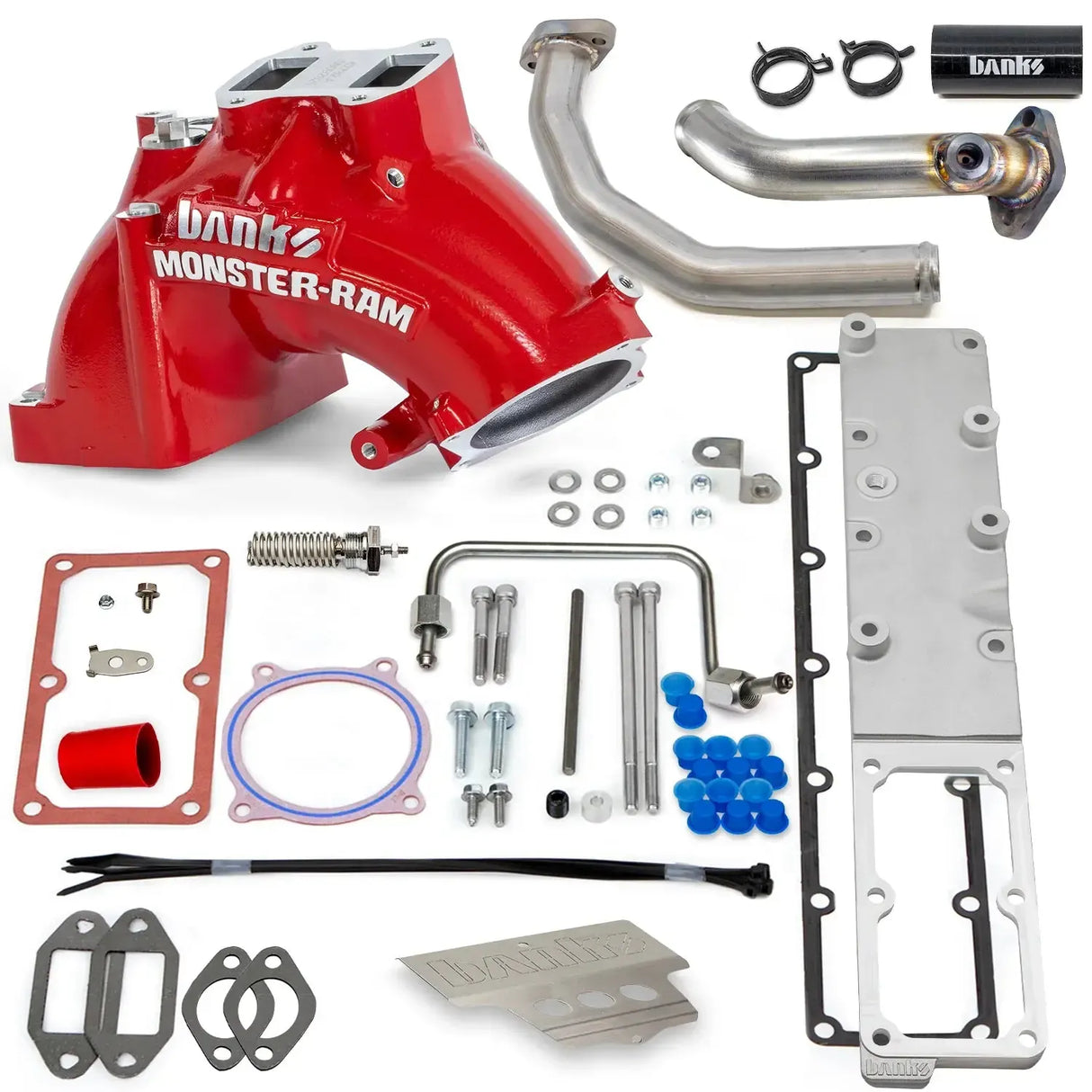2019-2024 Cummins C&C Monster Ram Intake (42805)-Intake Elbows-Banks Power-Dirty Diesel Customs