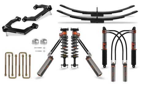 2019-2025 GM 1500 3" Ultimate Leveling Kit W/ Fox Factory Race Series 3.0 IBP Shocks Front (510-P1213)-Leveling Kit-Cognito Motorsports-Dirty Diesel Customs