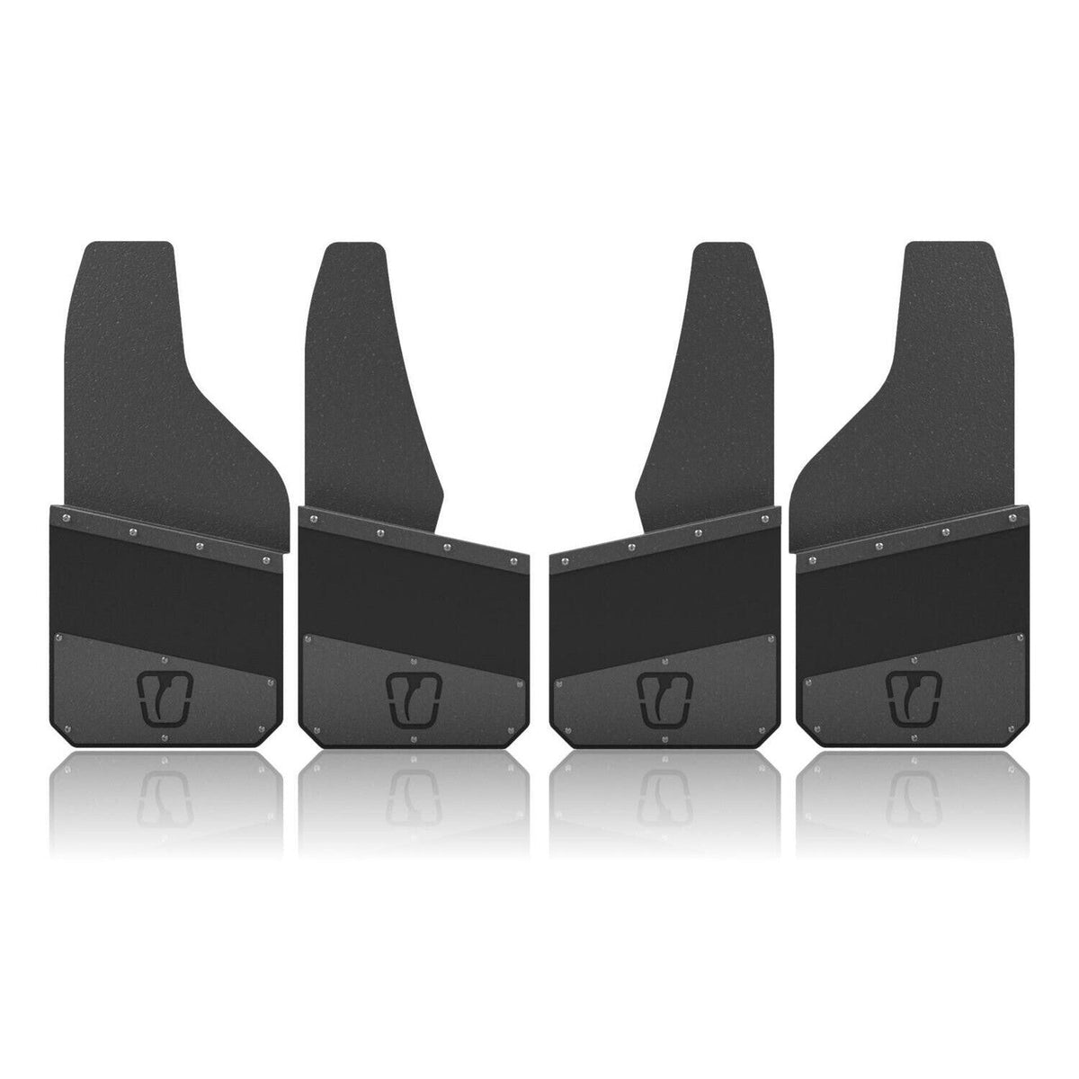 2019-2025 GMC 1500 Standard Height Kickback Mud Flaps (TI-01-082-412SB)-Mud Flap-Trigger Industries-Dirty Diesel Customs