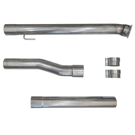 2019+ Cummins 4" SS CAT & DPF Delete Pipe - No Muffler (DDC-893)-Delete Pipe-Dirty Diesel Customs-Dirty Diesel Customs